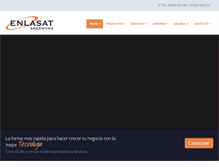 Tablet Screenshot of enlasat.com.ar